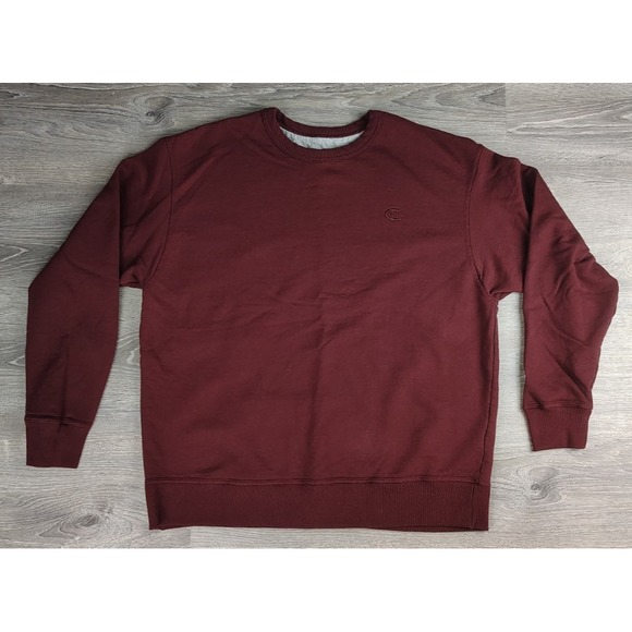 Champion Burgundy Crewneck Sweatshirt Pullover Men's Size XL **Pilling - Picture 1 of 9